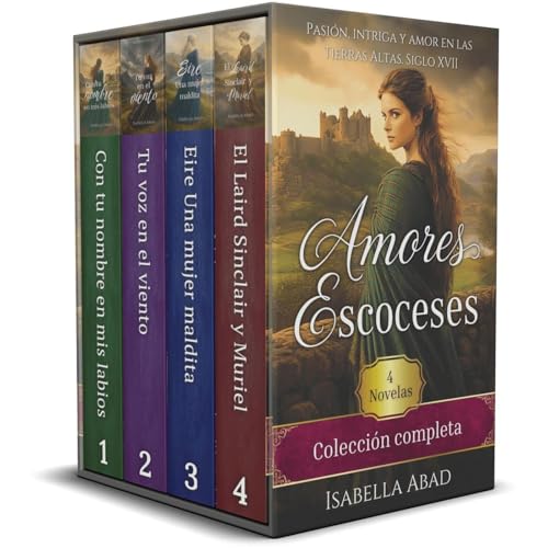 AMORES ESCOCESES. Colección completa. 4 Novelas. Audiolibro Por Isabella Abad arte de portada