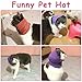 HongJP Dog Ear Wrap 6pcs Dog Grooming Earmuff Warm Headband Ear Cover Neck Hat Noise Cancel Scarf Collar Soundproof Anxiety(Black,Large)