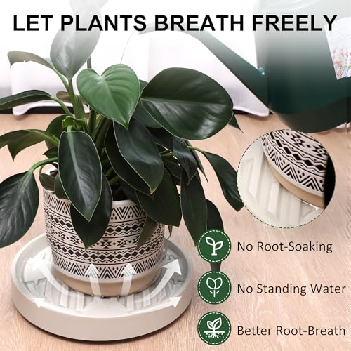 Dcpes MIN-XB-7.4INCH Plant Caddy With Hidden Wheels, 4 Invisible Caters, Rolling Plants Stand With Wheel Dolly, Wheeled Planter Roller Base thumb #2