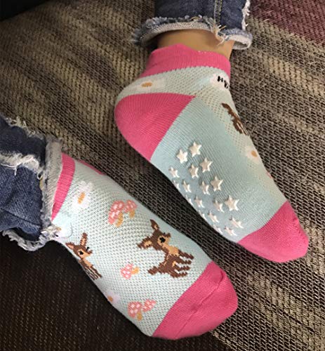 Wobon 12 paar peuters meisjes ABS antislip sokken leuk katoen met handgrepen, baby meisjes antislip sokken - Image 6