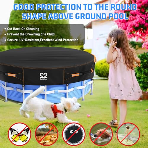 Cubierta solar redonda para piscina 12ft resistente miniatura 5