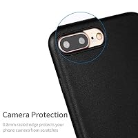 X-level iPhone 8 Plus Hülle, iPhone 7 Plus Hülle, [Guardian Serie] Soft Flex TPU Case Ultradünn Handyhülle Silikon Bumper Cover Tasche Schale Schutzhülle für iPhone 7/8 Plus 5,5 Zoll - Schwarz – Ansicht 5
