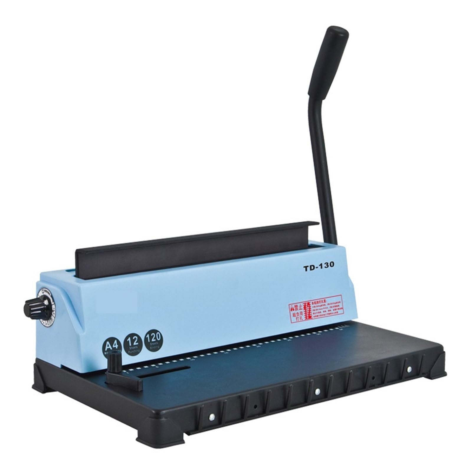 Macchina for rilegatura di libri a doppio filo con 34 fori quadrati TD-130 Perforatrice for raccoglitori 12 / Rilega 120 fogli materiale scolastico for ufficio Uso in ufficio e a scuola