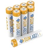 SunLabz 400mAh NiCd AAA Rechargeable Batteries - 8 pack