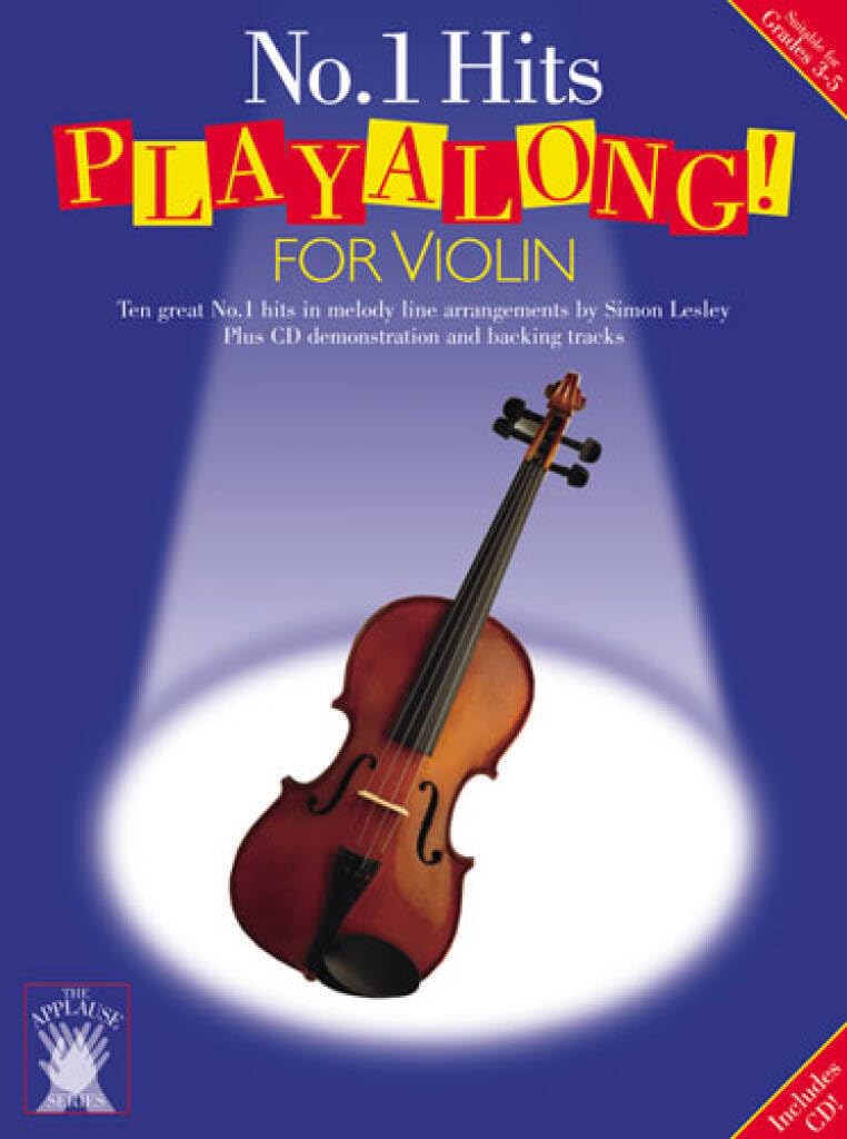 Applause No.1 Hits Playalong For Violin Vln Book/Cd