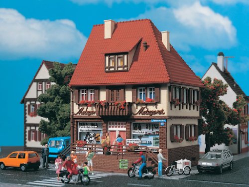 Preisvergleich Produktbild Vollmer 3674 H0 - FachwerkhausMetzgerei
