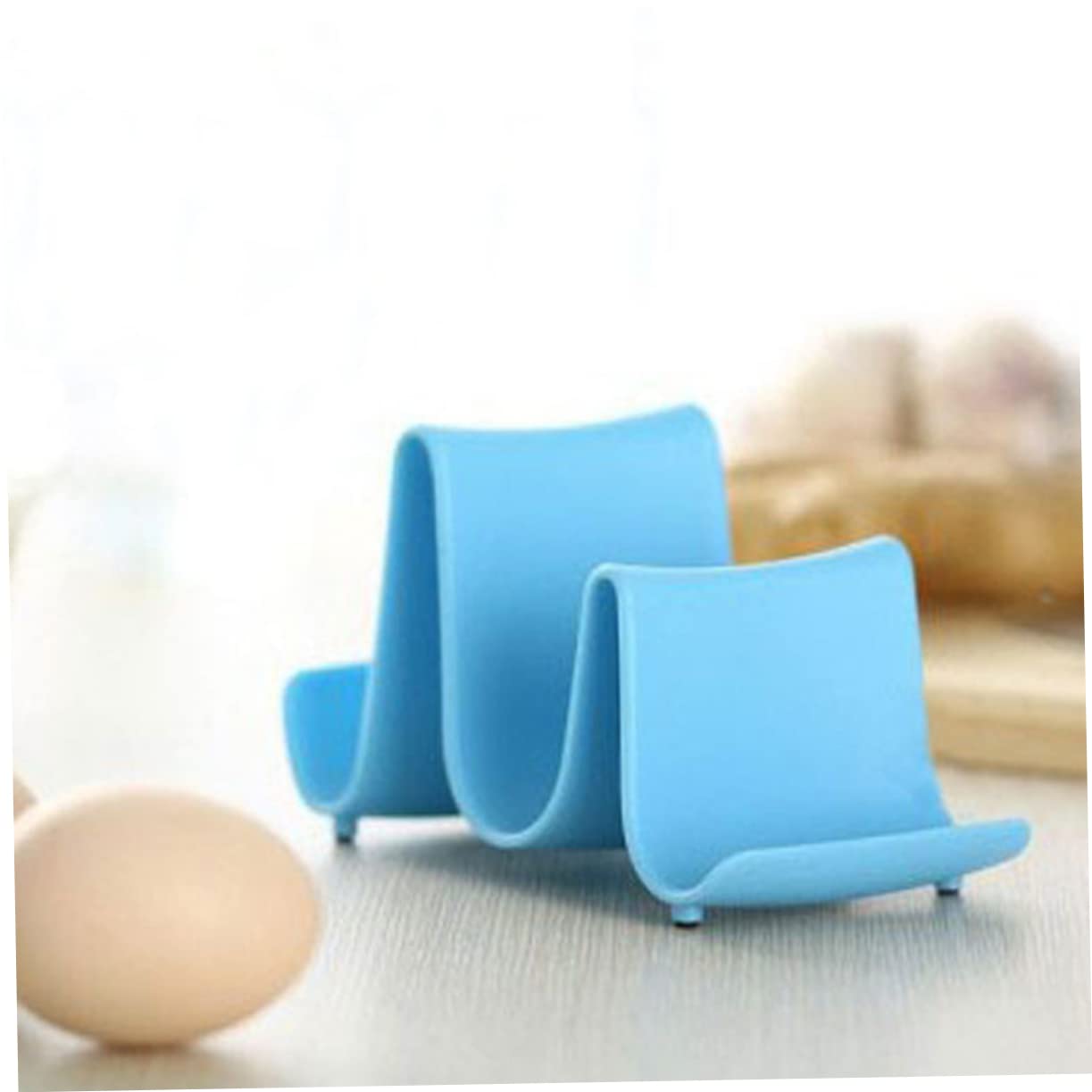 Cabilock Plastic Kitchen Pot Lid Rack Holder Organizer for Pots Pans and Covers Space Saving Kitchen Tool Blue for Home Restaurant and Party Use