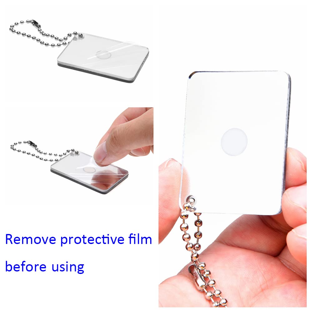 Eco-Fused 2X Survival Whistle and 2X Signal Mirror - Outdoor Survival Kit Rescue Flash Mirror - Clip-on Whistle with Lanyard - Backpacking, Camping, Marine Use, Outdoor Activities