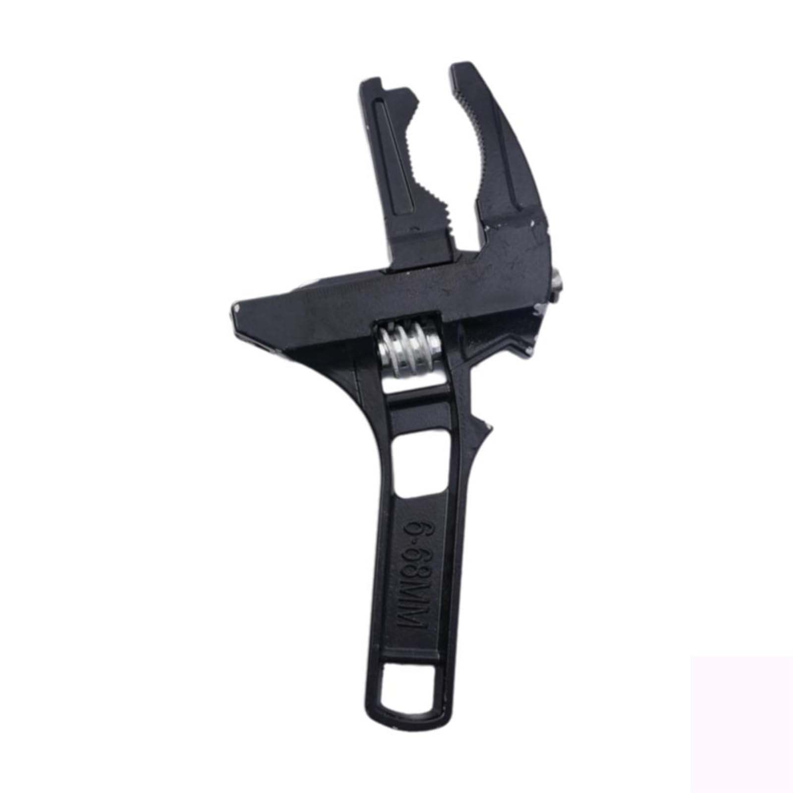 LAJHDCG 6-68mm Universal Repair Set Bathroom Hand Tools Large Opening Pipe Wrench Nut Key Adjustable Spanner Home Repair Tool Wrench(Black)