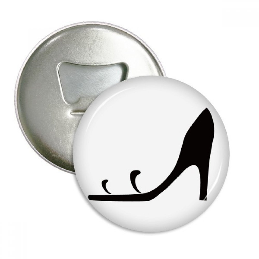 Badge aimants pour réfrigérateur avec décapsuleur silhouette noir