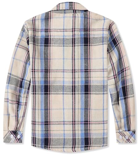 Image of Betusline Boy and Men Button Down Plaid Shirt
