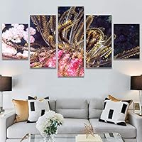 SIGNWIN 5 Panel Canvas Wall Art Deep Under for Home Decorations Ready to Hang - 60