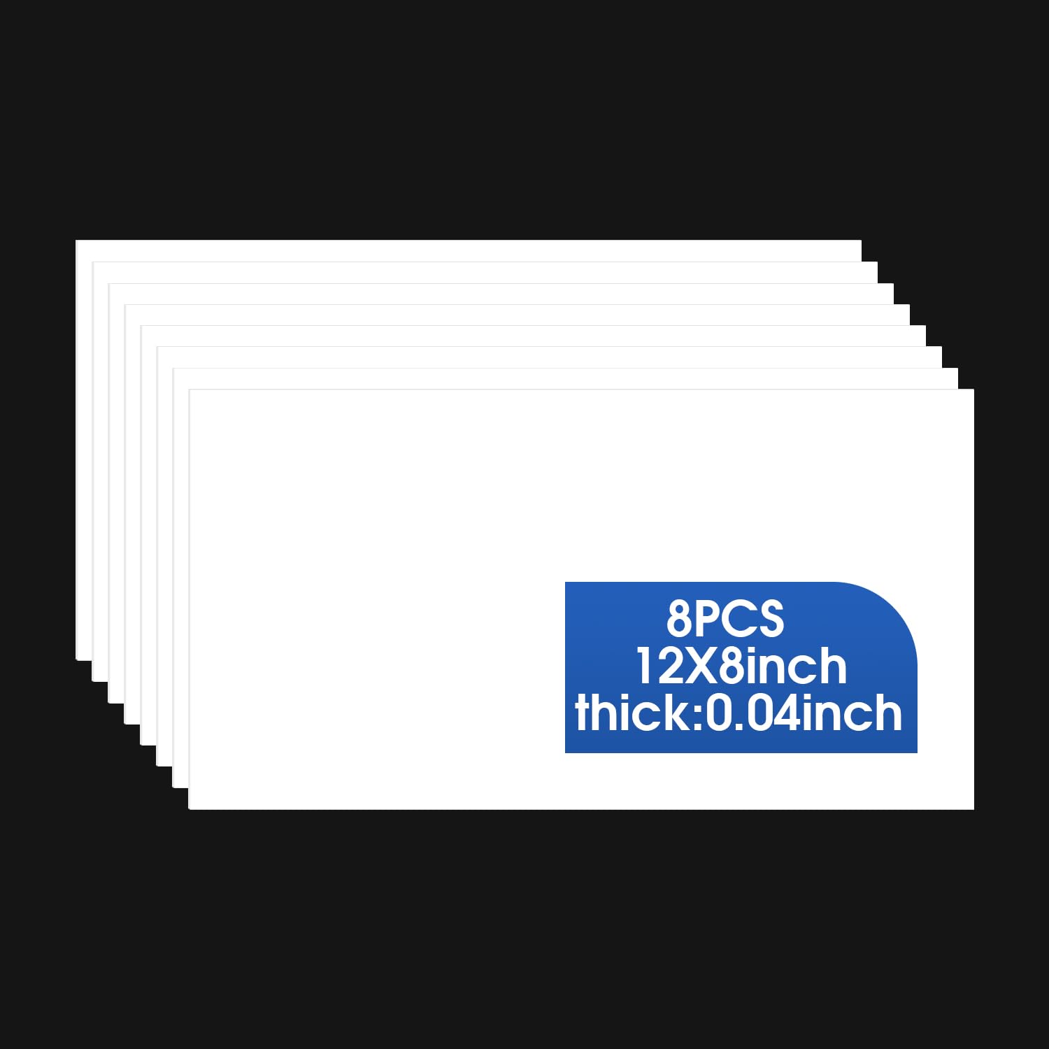 White ABS Plastic Sheets - 4 Pack for Crafts & DIY -29