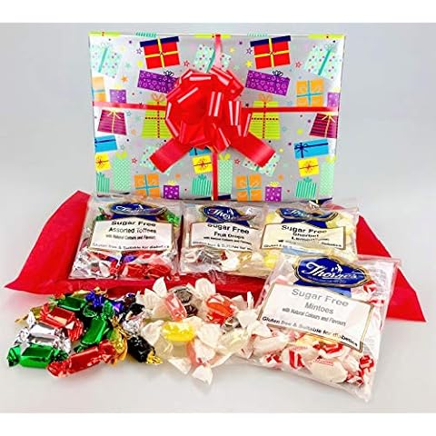 Gift Wrapped Sugar Free Chocolate Hamper Box Cover