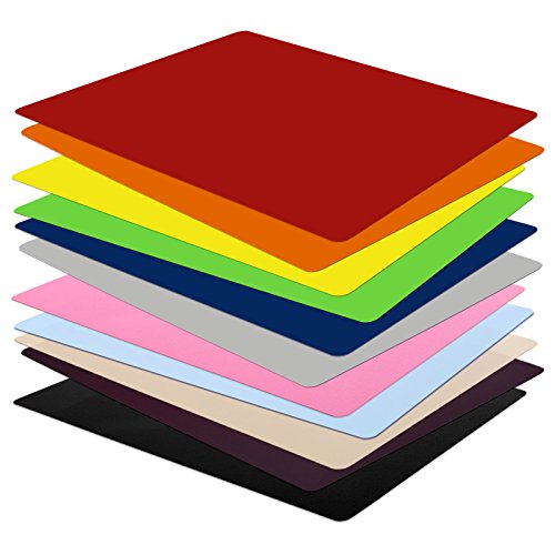 Sous-main casa pura® sans plastifiants/PVC | SET de 5 pièces | 11 coloris au choix | parfait pour les enfants ou le bureau | taille 50x65cm, bleu clair