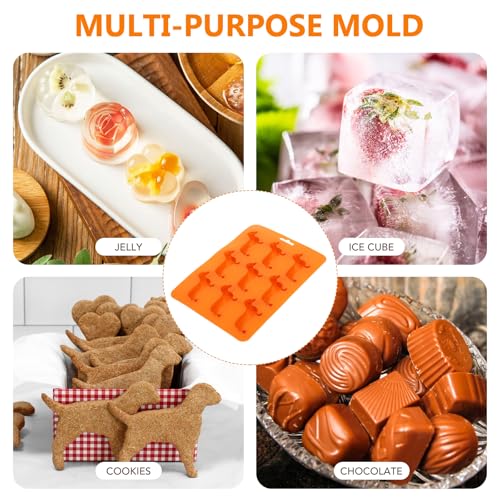 HEMOTON Silikon Eiswürfelform Kleine Hunde 9-Fach Eiswürfel Form Für Cocktails Und Backen 8.7X6.3X0.7 Zoll