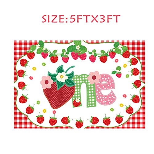 Strawberry Birthday Party Supplies.strawberry-Themed Balloon Column Pink-Themed Balloons Strawberry-Themed Background Cloth For Children's 1St Birthday Party Decorations #TOP3
