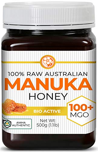 Raw Manuka Honey Certified MGO 100+ / 6+ Manuka With Antibacterial Activity - (NPA 6+) 500g (1.1lb) by Good Natured
