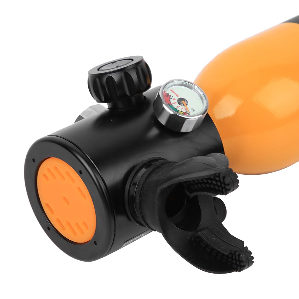 RESPIRATORE DA IMMERSIONE CON BOMBOLETTA DI OSSIGENO PER SUBACQUEI PROFESSIONISTI, CAPACITÀ 0,7 L, COLORE VERDE