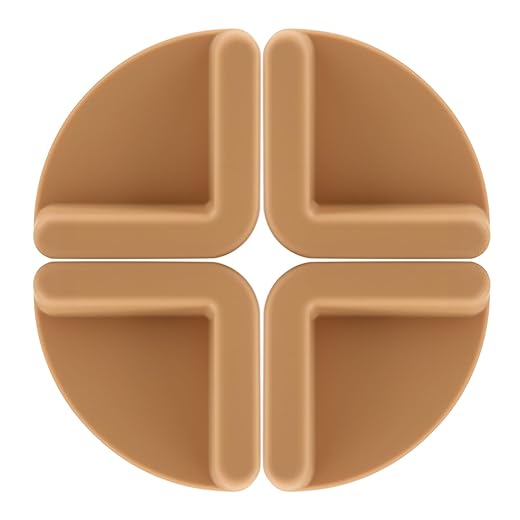 Non-Slip Silicone Foot for All Cutting Boards, Preventing Sliding and Surface Damage, Secure Grip Pad with No Drilling or Adhesives Required (Wood Color)