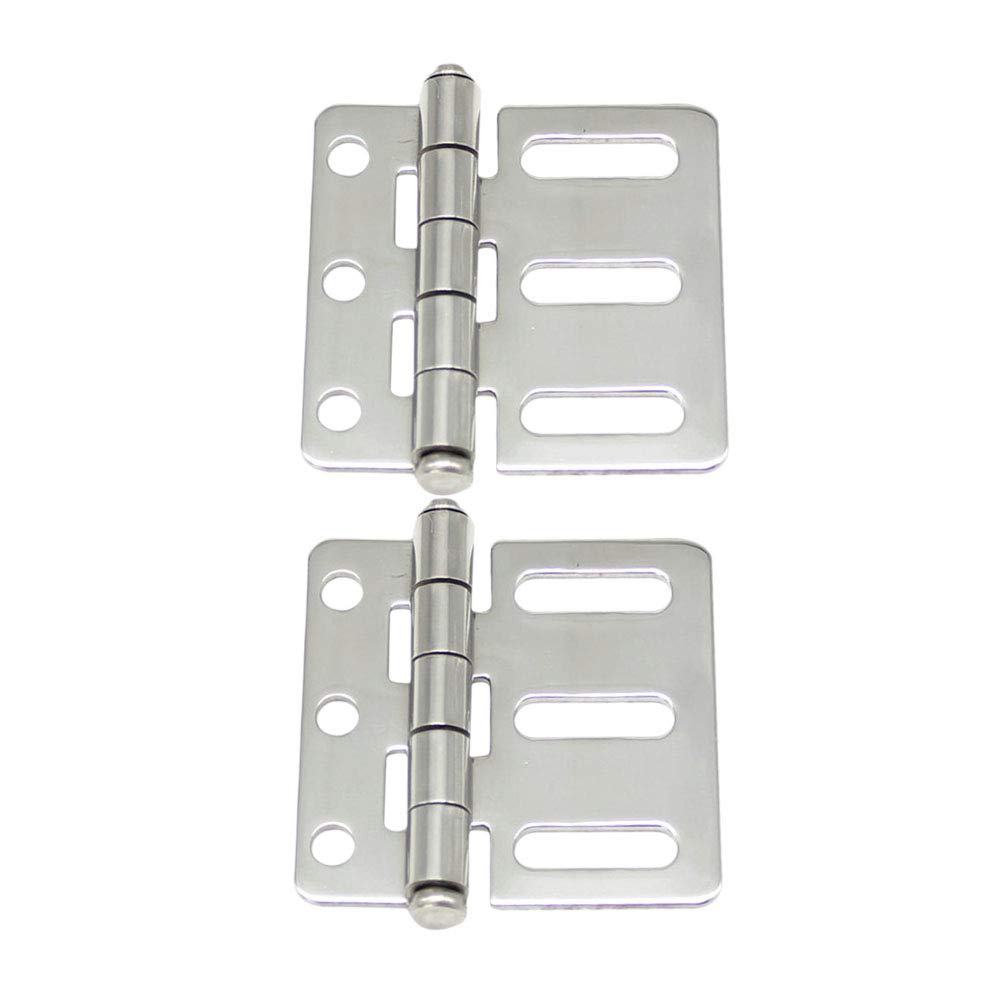 Bisagras pequeñas, mini bisagras, 2 piezas de una bolsa Bisagra de acero inoxidable Puerta de gabinete eléctrica Bisagra de gabinete duradera (Tamaño: 6,6 * 6,5 cm) (Tamaño: 6,6 * 6,5 cm) (Tamaño: Tam