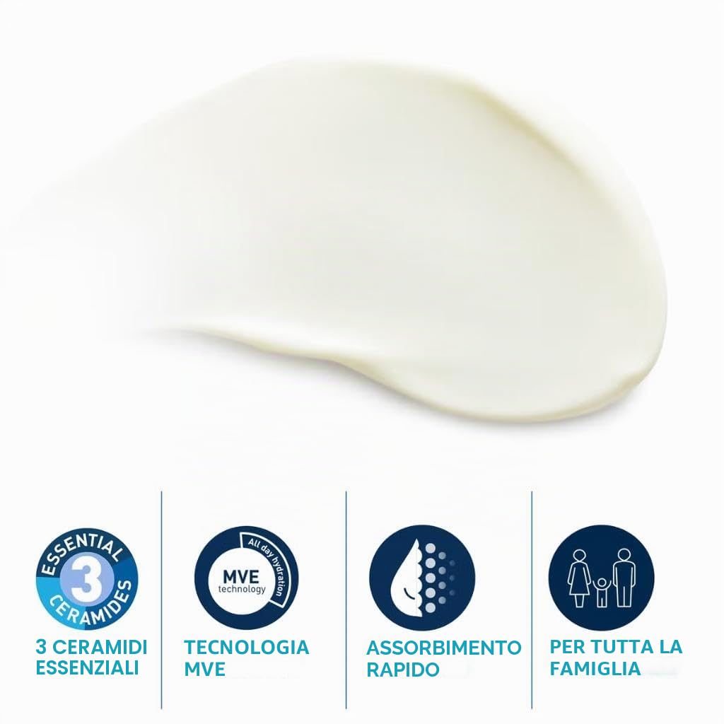 CeraVe Protezione Solare Idratante Invisibile SPF50+, Per Tutte le Tipologie di Pelle, Protezione Molto Alta, Idratazione 24 ore, Texture Leggera e Invisibile sulla Pelle, 177ml