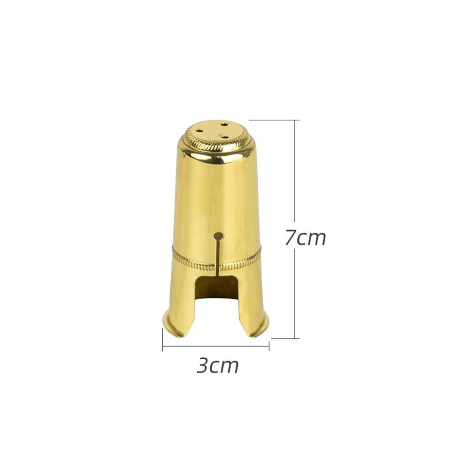 Akcesoria do saksofonu E Płaski Saksofon Sopranowy Tenorowy Altowy Instrument Metalowa Nasadka Na Ustnik Bakelitowy Ustnik Akcesoria Do Instrumentów (Color : Alto)