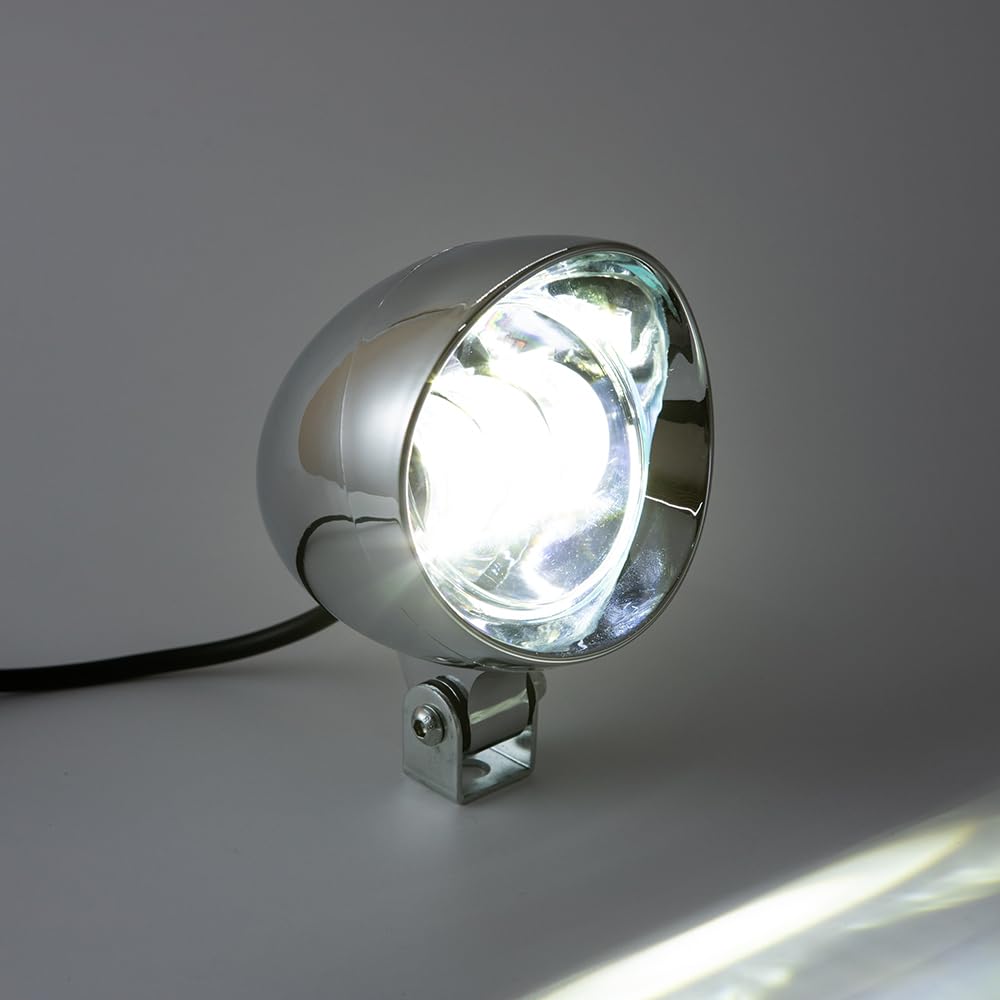 2 PEZZI Luce ausiliaria a LED per moto Fari universali per moto Fari antinebbia per Compatibili con Chopper Bobber Cruises Cafe Racer ATV SUV