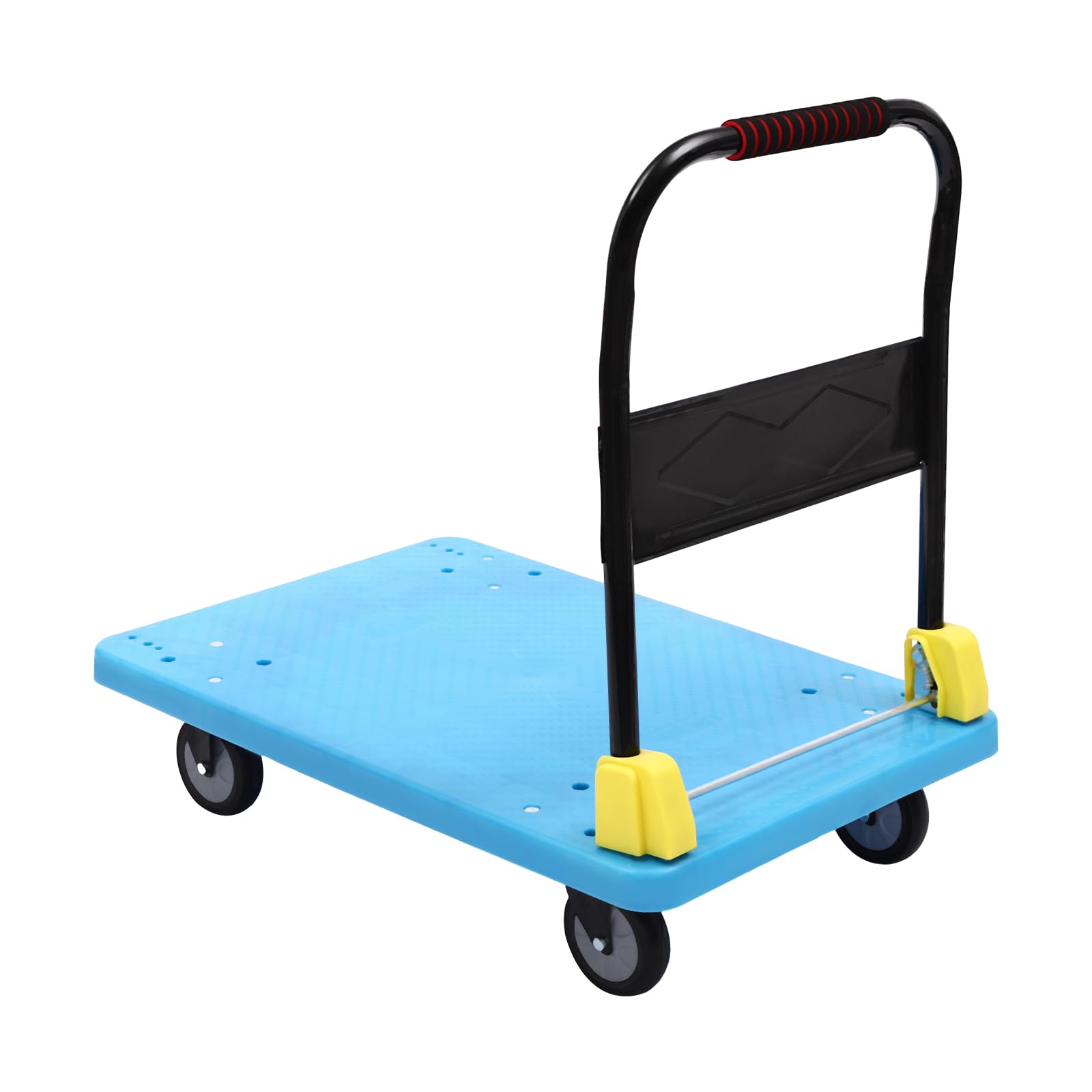 Carretilla de mano plegable portátil Dolly Carro Carretilla de transporte para muelles de envío, restaurantes, hogares y servicios de mensajería, almacenes, supermercados, capacidad de carga 400 kg,