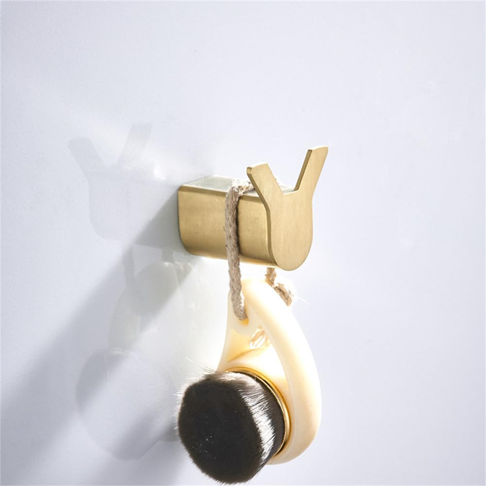 Porte-papier hygiénique et accessoires de bain or brossé