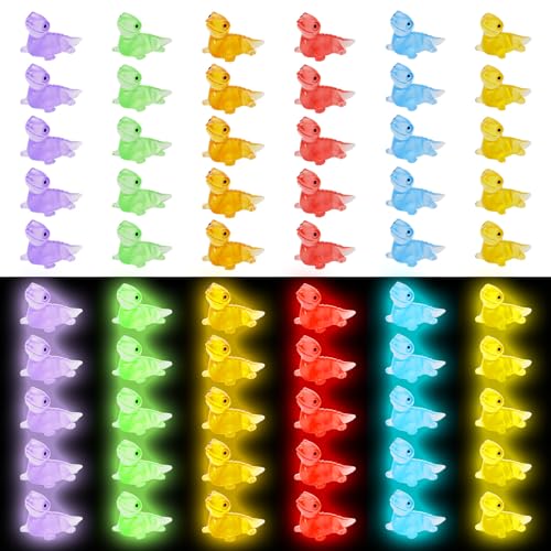 Bbiamsleep 60 Pcs Luminous Mini Resin Lizard Miniature Lizard Figurines Glow in The Dark Mini Lizard Figurine Mini Resin Animals for Fairy Garden Micro Landscape Decor Cake Topper