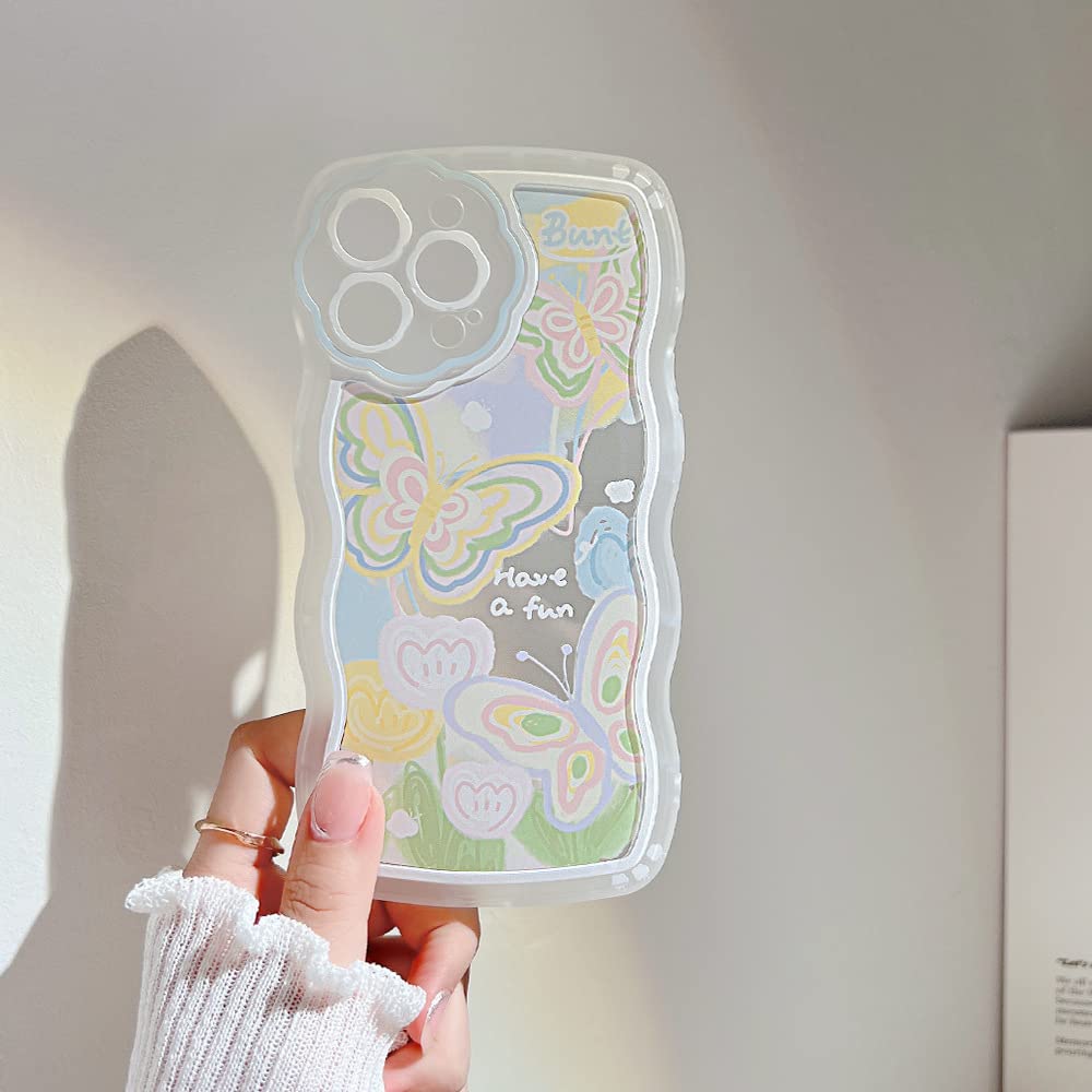 IPhone 14 Hülle Mit Perlenkette – Transparente TPU Handyhülle Mit Rose & Blumen, Glitzer-Accessoire Für Frauen