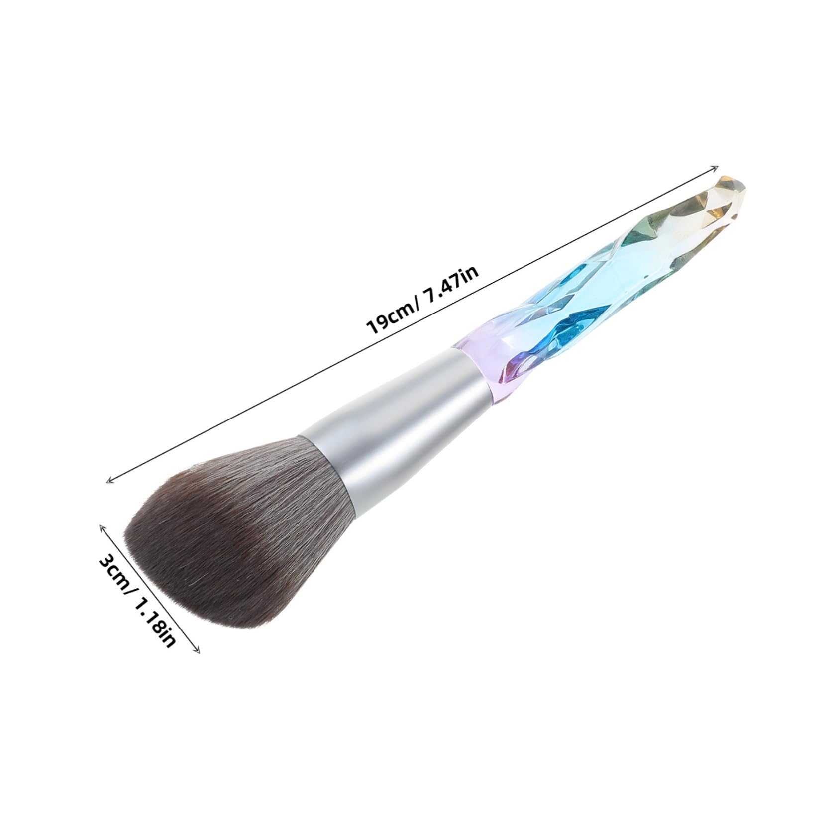 Didiseaon Makeup Brush Set Acrylic Material Soft Bristles Eye Blush Brush Travel Makeup Tools