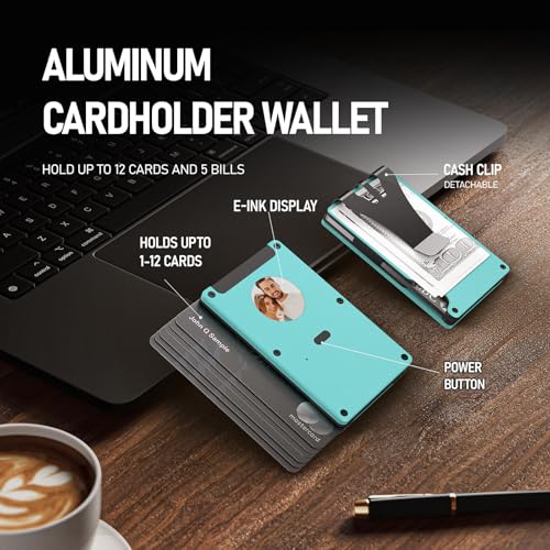 Mens Wallet With Personalized E-Ink Screen - RFID-Blocking Wallets Can Custom E-Photo/Text/Contact Information, Slim Credit Card Holder, Gift for Men/Women4