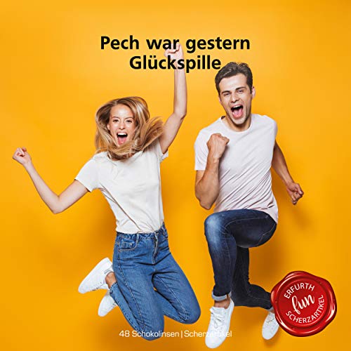 Lustige Pillen GLÜCKSPILLE 2er Set, als Geburtstagsgeschenk. Spaß, Anti Stress, gute Laune, Junggesellenabschied Mann und Frau. mit John Silver® Orakelsprüchen