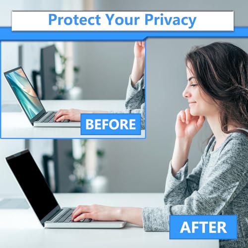 Image of Magnetic Laptop Privacy Screen 15.6 Inch 16:9, Removable Privacy Filter | Compatible with Samsung HP Dell Asus Acer Sony Lenovo LG Thinkpad Toshiba, Anti Spy, Anti Glare, Blue Ray Reduction