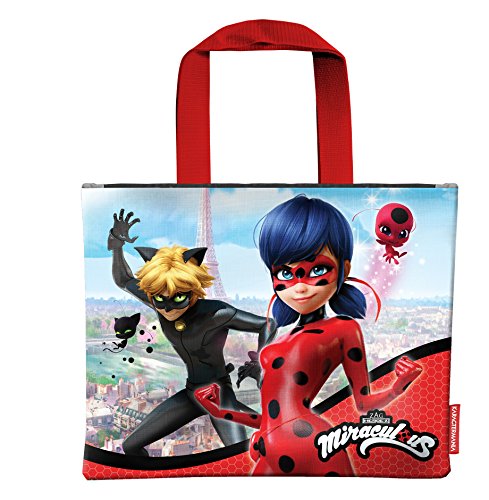 Karactermania Ladybug Saco de tecido e de praia, 42 cm, vermelho, Vermelho, Saco de tecido e de praia