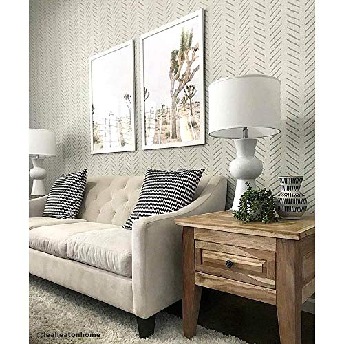 Hand Drawn Chevron Wall Stencilgeometric Stencil For Painting Walls – Modern Stencils For Easy Diy Décor – Reusable Laser Cut Wall Stencil - Exclusive Stencil Designs From Cutting Edge Stencils #TOP2