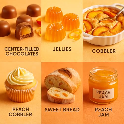 Image of Confect Peach Fruit Powder | Pure & Natural Fruit Powder for Smoothies, Baking, Beverages, Juices, Tea & DIY Recipes | Vegan, Gluten-Free, No Added Sugar - 150 Gms