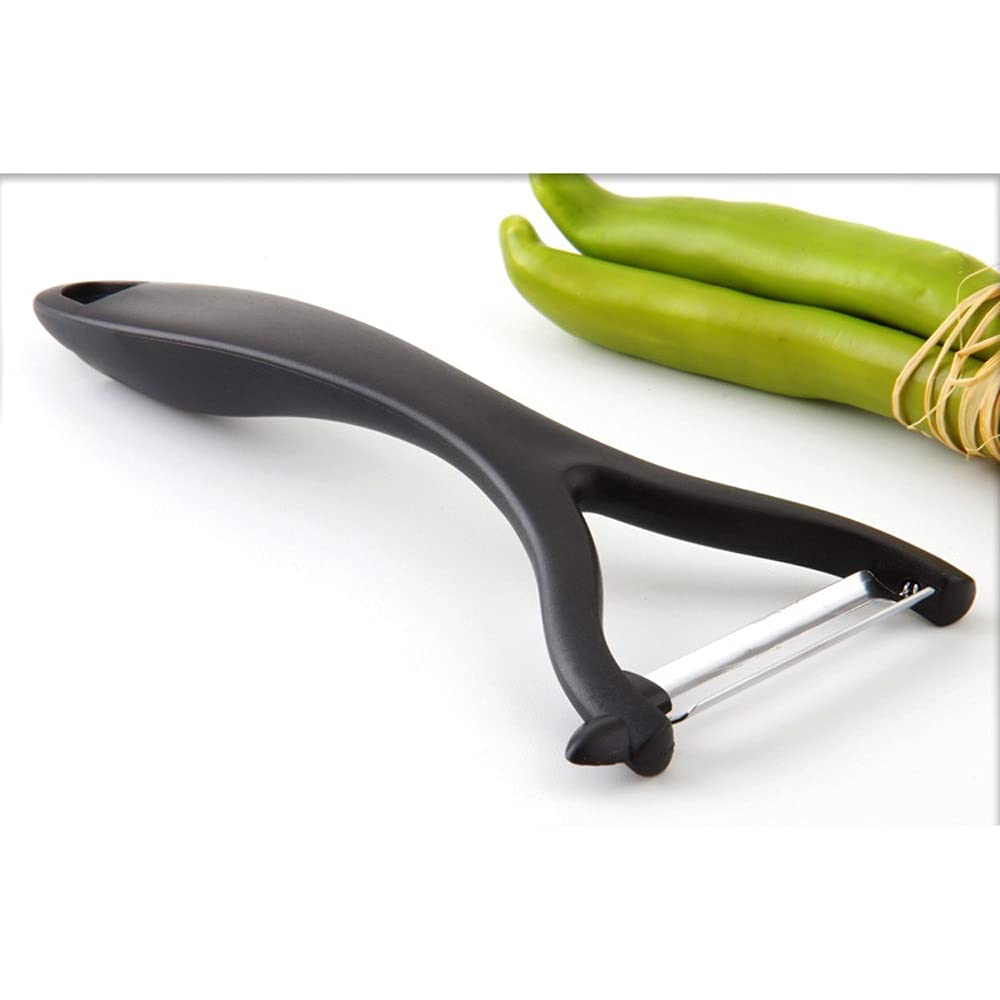 Pelapatate A Y In Acciaio Inox 2 Pezzi – Lama Oscillante Doppio Taglio, Ergonomico, Con Scavino Occhi, Per Frutta E Verdura