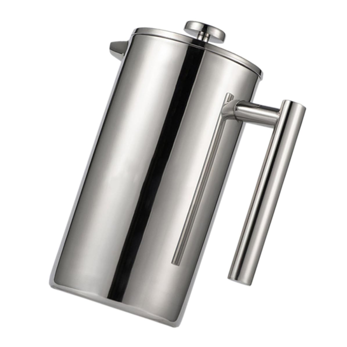 Cafetière à Piston en Acier Inoxydable 800ml Infuseur Multifonction, Double Paroi Résistante la Chaleur, Facile à Nettoyer pour Maison et Thé