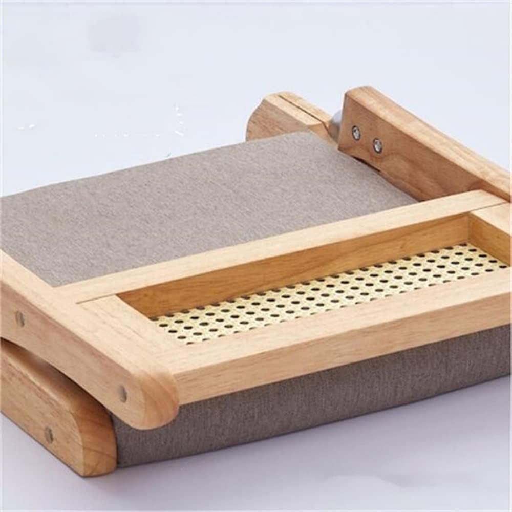 Foldable Tatami Floor Chair Living Room Seat for Bay Window Portable Legless with Back Support