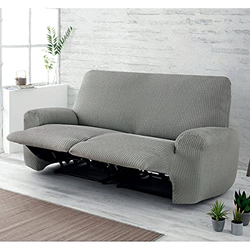 Belmarti Funda sofá Relax Milos - Full Adapt - 2 plazas - Color Gris Claro C21 Cover