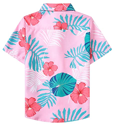 Image of Cromoncent Matching Hawaiian Outfits for Family, Dad and Son Matching Luau Beach Tropical Shirts Mommy Daughter Tropical Sets