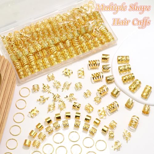 220 piezas pinzas doradas para trenzas de cabello miniatura 2