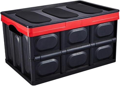 TIDTALEO Car Trunk Storage Box Foldable Organizer Plastic Storage Bin Large Capacity Car Trunk Net Organizer