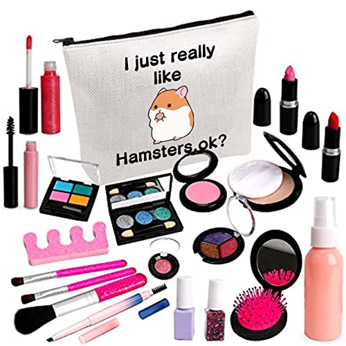 PLITI Hamster-Make-up-Tasche, Hamster-Liebhaber, Geschenk, Kosmetiktasche für Hamster, Mutter, Hamster, Besitzer, Really Like Hamstersu