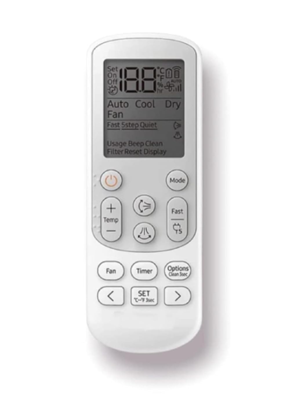 LUCRE 2 Years Warranty Ac Remote Compatible for Samsung Air Conditioner Split & Window Samsung Ac Remote As Same,White (Remote No. 3)-image-7