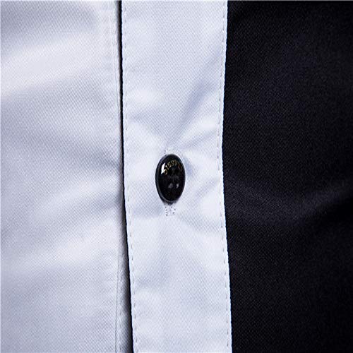 Heren splitshirt Lente Mode Slank Comfortabel Zakelijk Woon-werkverkeer Retro Eenvoudig Dagelijks Persoonlijkheid Knap Veelzijdig Shirt - Afbeelding 10