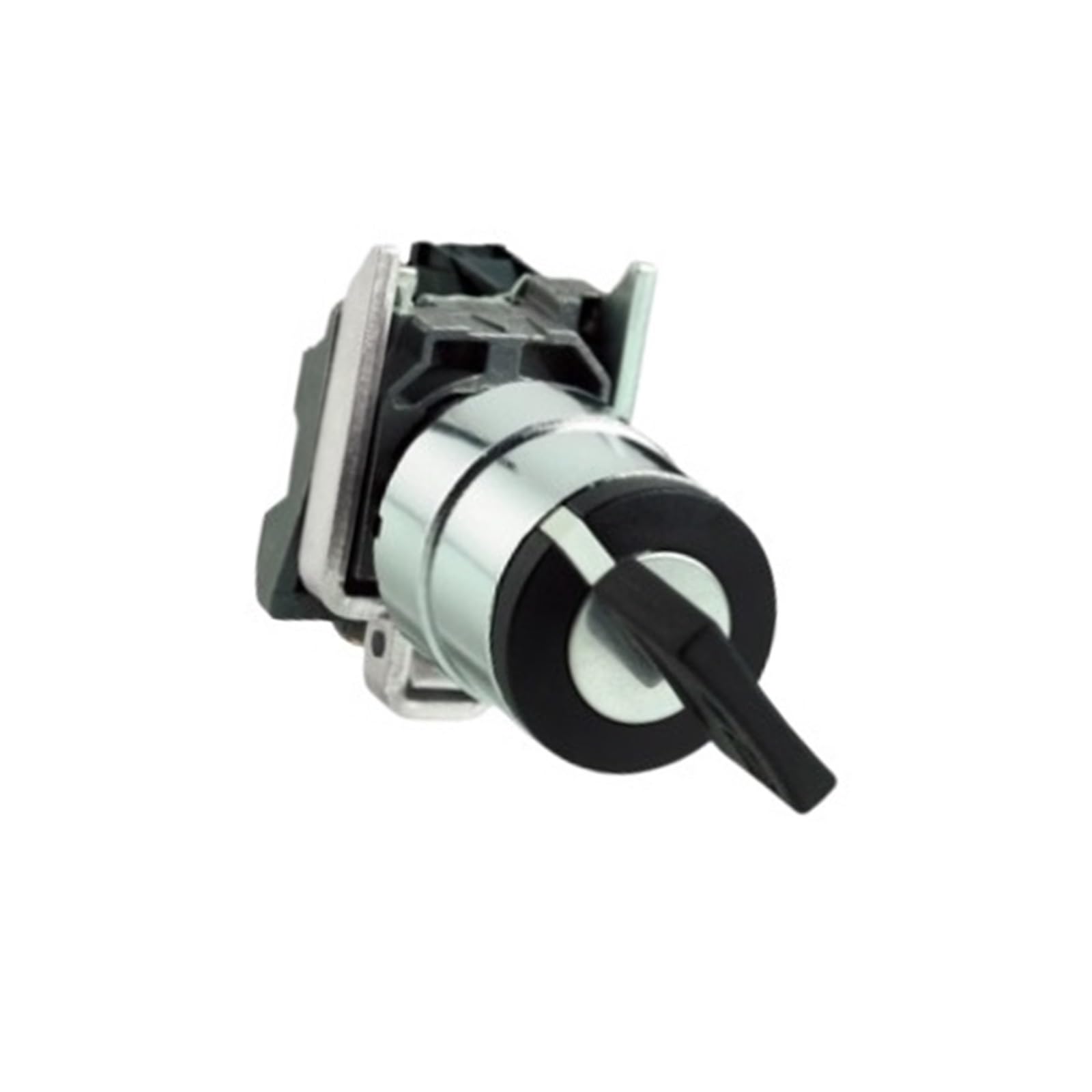 Selector XB4BG63 2 posiciones 90° 2NO Ø22 izquierdo extraíble retorno por resorte control industrial